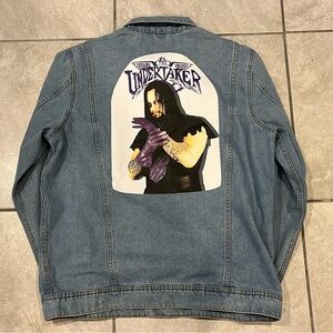WWE the undertaker denim jacket XL chalk line, authentic